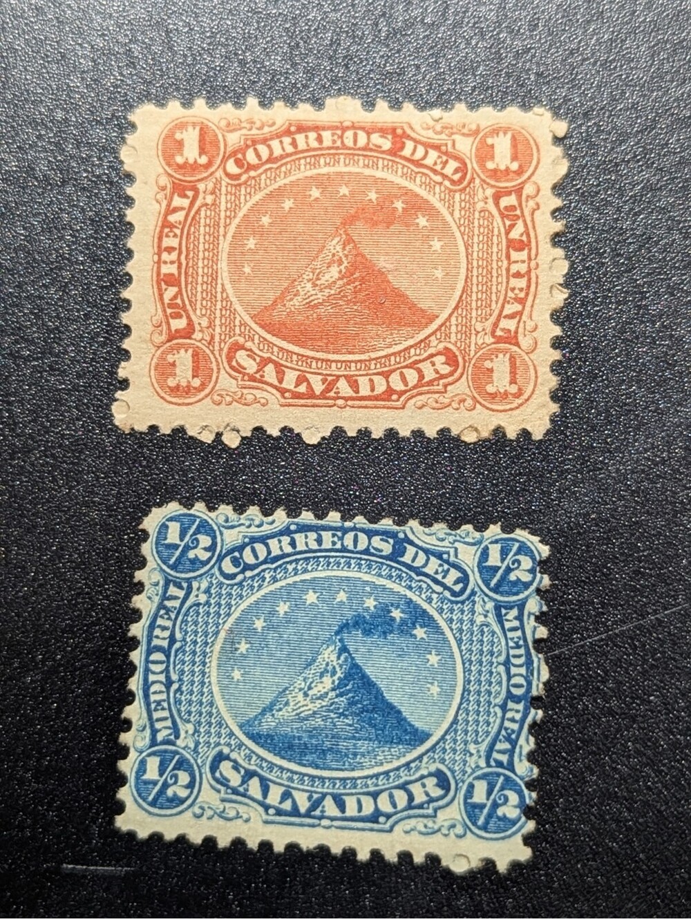 El Salvador Stamp, 1867, sc#1 & #2, Mint, VLH, NG